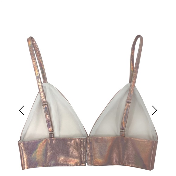 Gold holographic iridescent crop top - Picture 11 of 11